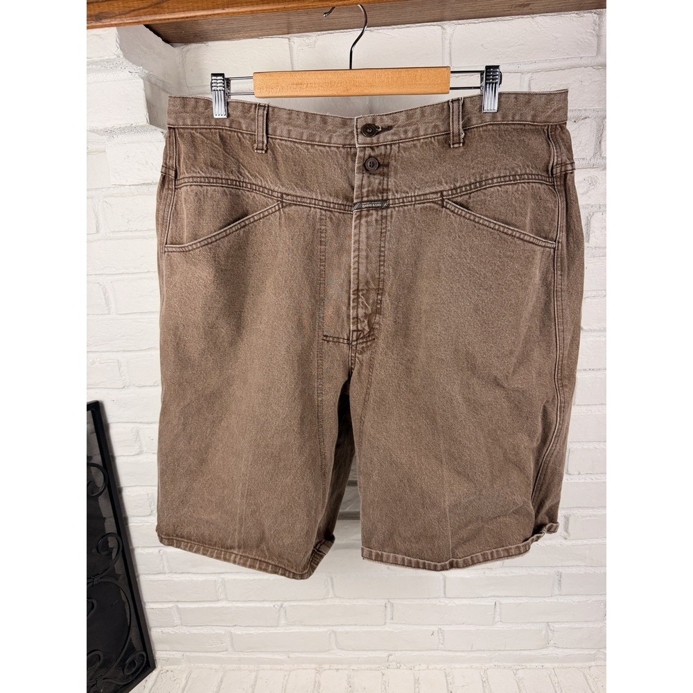 Vintage Marithe Francois Girbaud Brand X Shorts 40 Brown Baggy Y2K Jorts